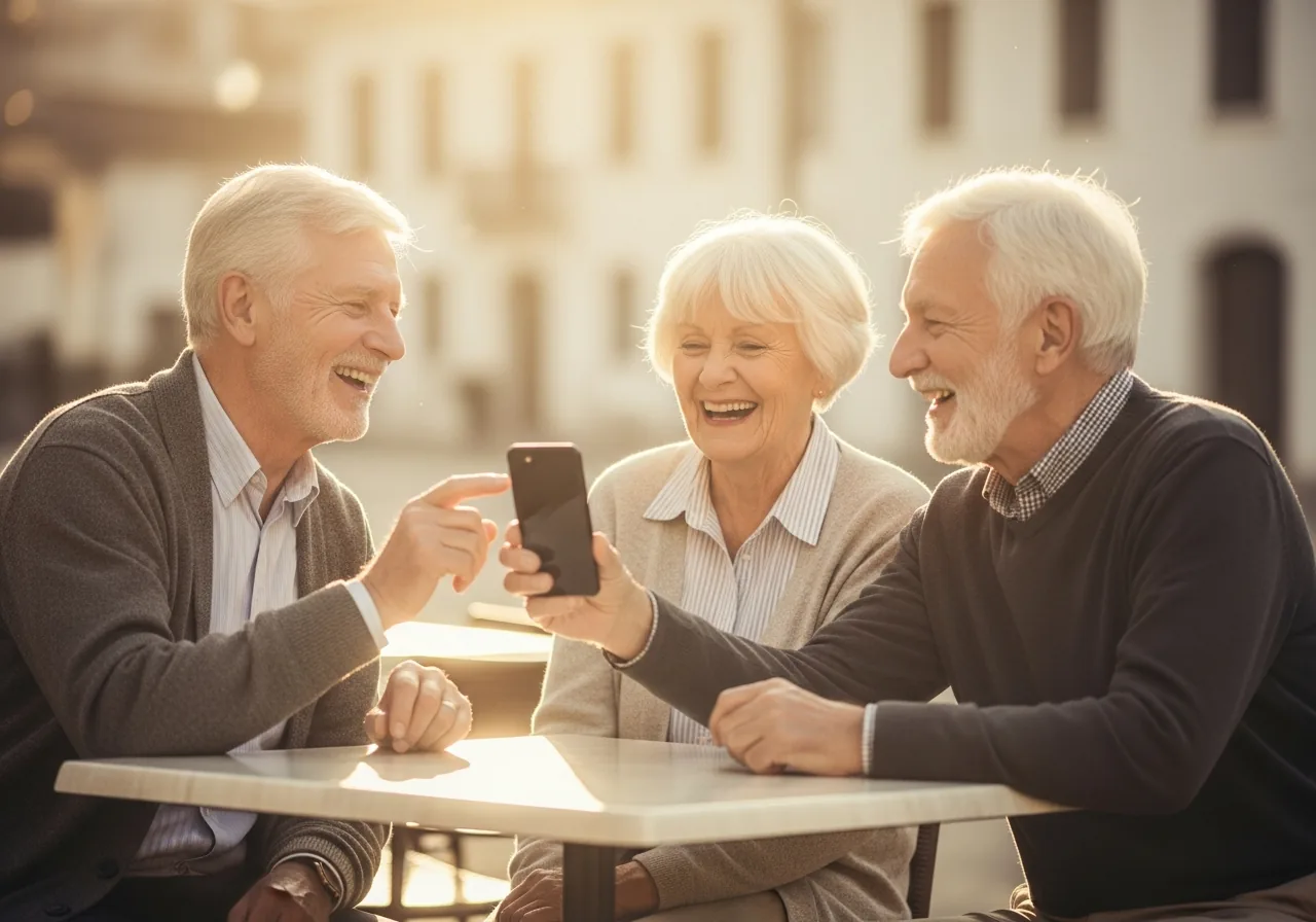 A small group sharing a moment of support
