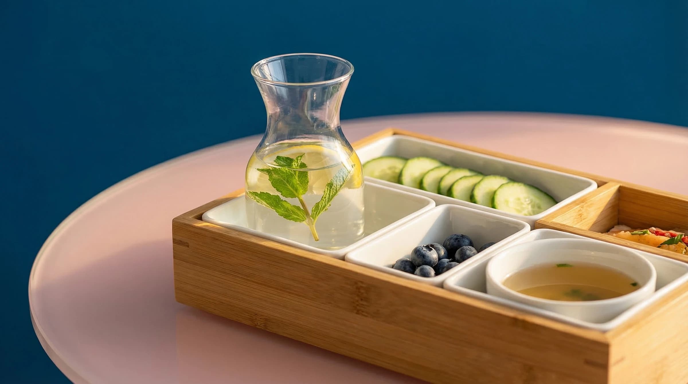 A reminder card for hydration and care plan tasks